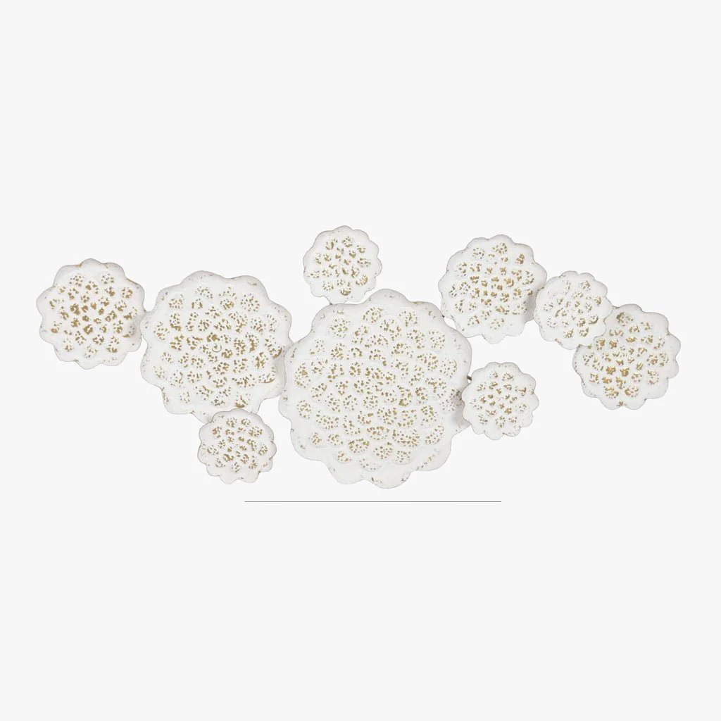 Decoração de Parede Flores Metal BRILHO