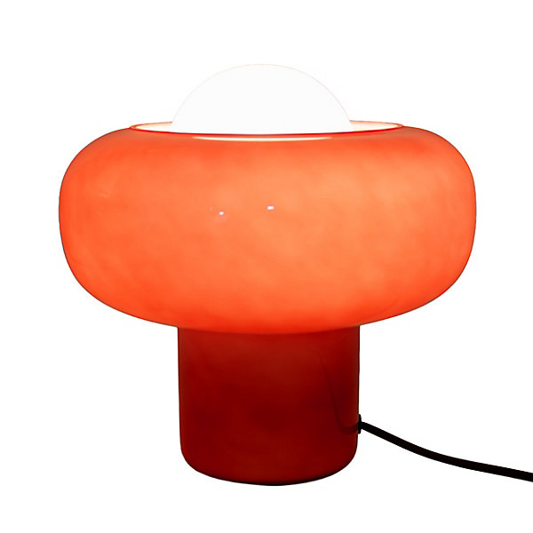 Lampe à poser en verre rouge H.25 cm G9 5 W Jumell Boli