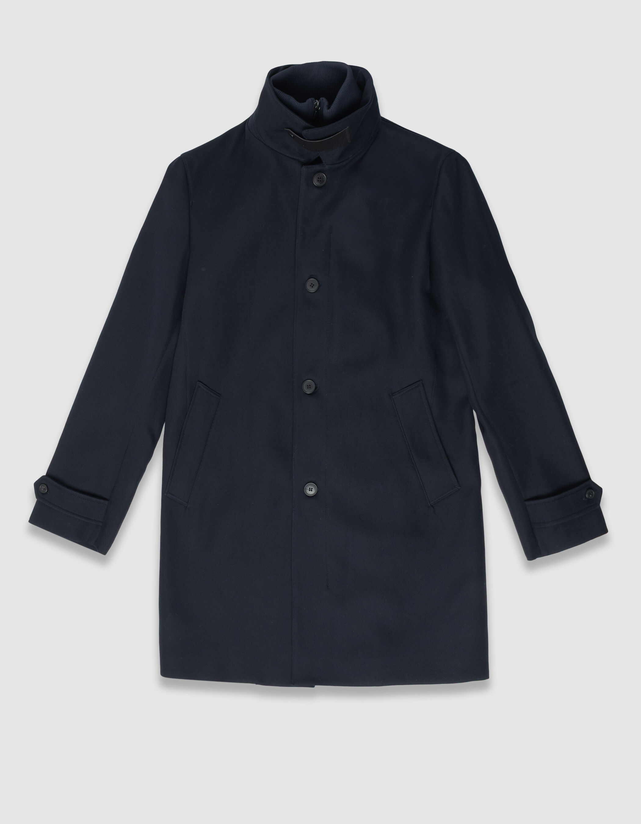 Trench marine avec parementure amovible Homme