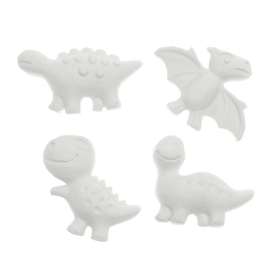 Paint Your Own Dinosaur Plaster Shapes 4 Pack