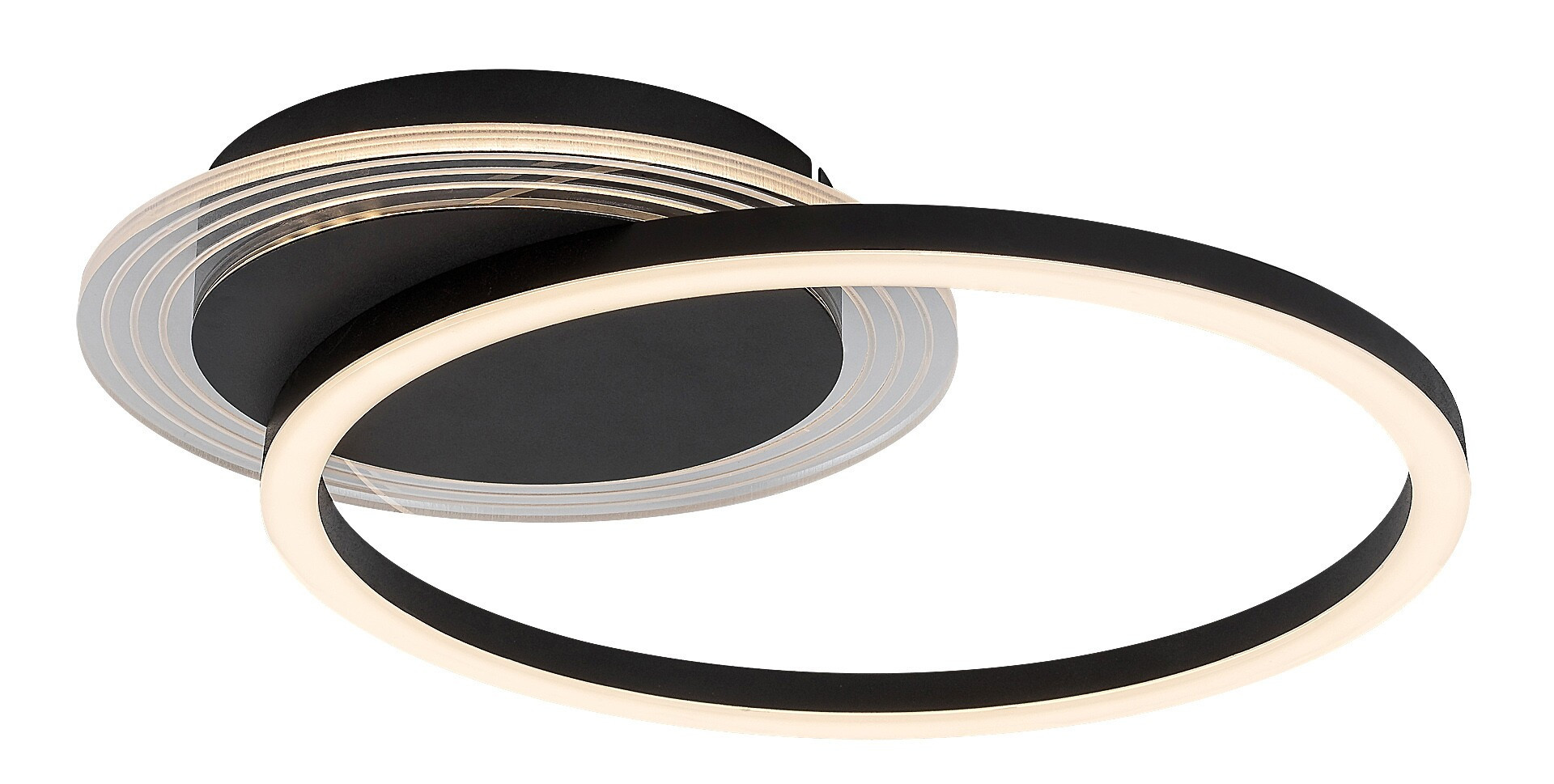 Lampa sufitowa KERSTIN czarno-biała LED 2x24W Ciepła biel 1800lm Rabalux