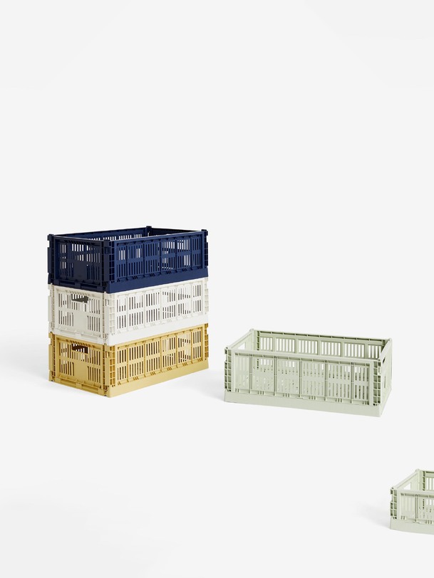 Panier colour crate m polypropylene recycle marine - hay marine