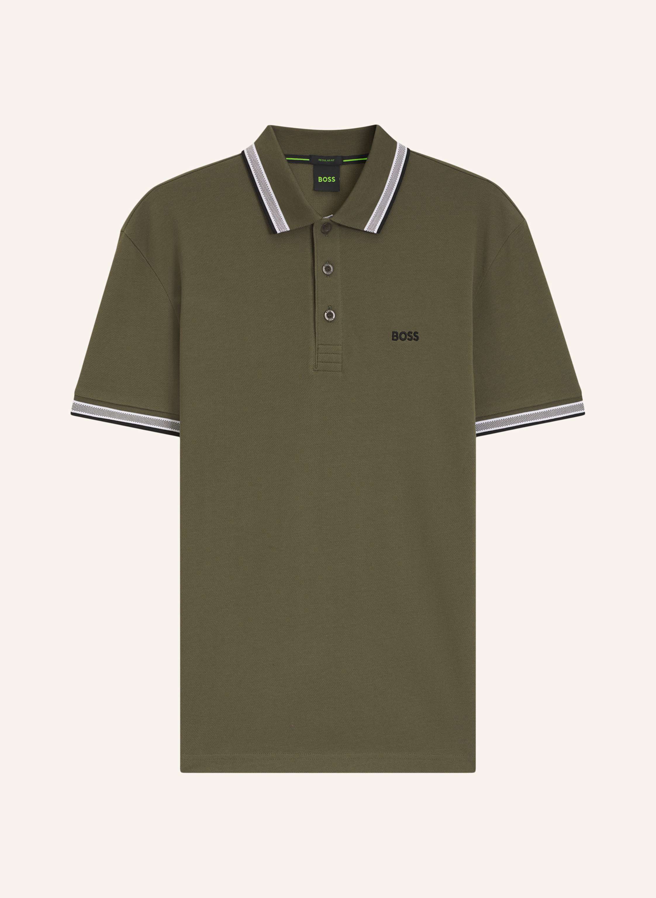BOSS Piqué-Poloshirt PADDY CURVED Regular Fit