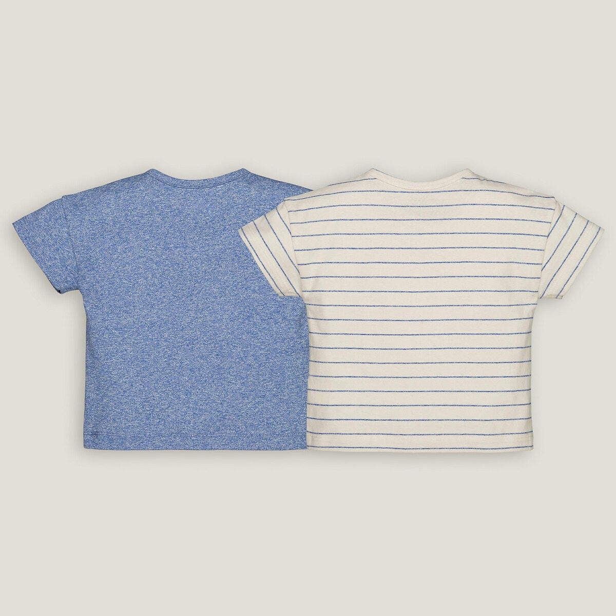 Lot de 2 T-shirts col tunisien