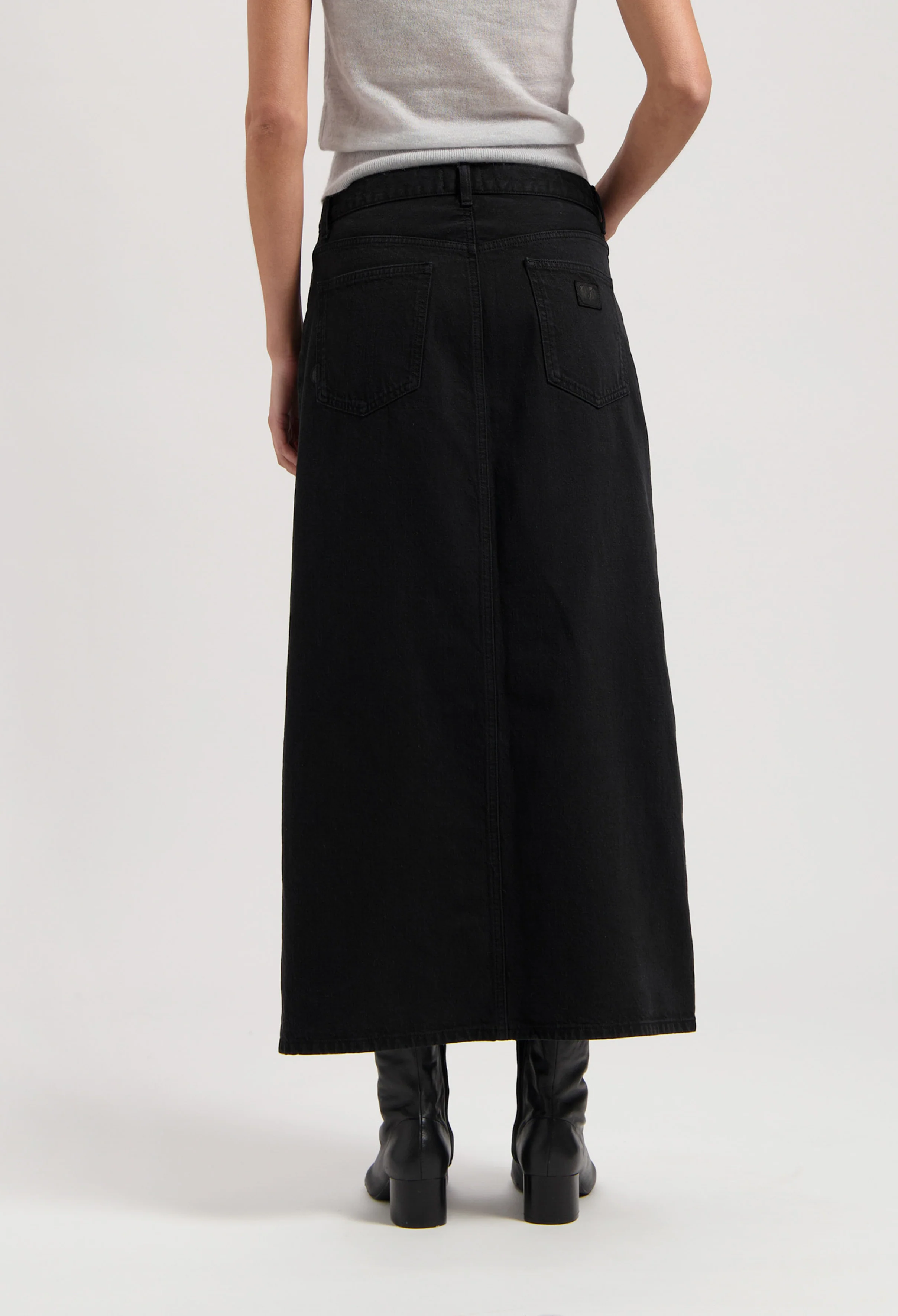 Lena Long Skirt - Nero Nero