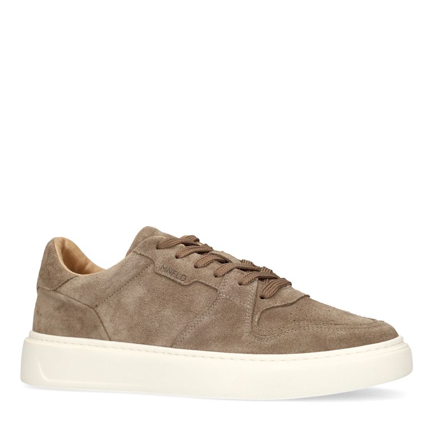 Manfield Taupe suède sneakers