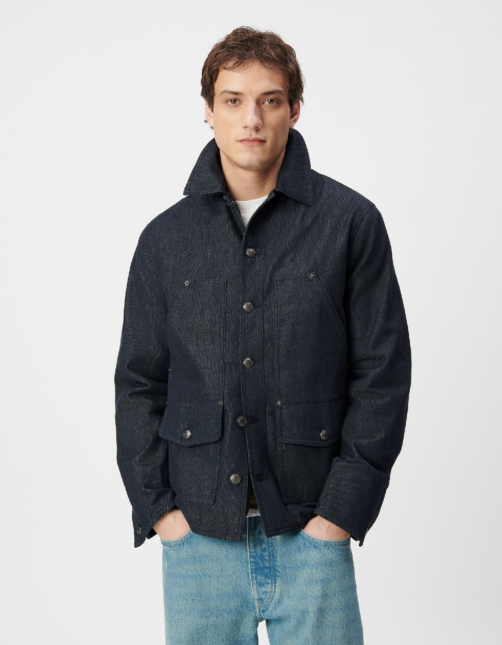 Veste en jean brut esprit worker Homme