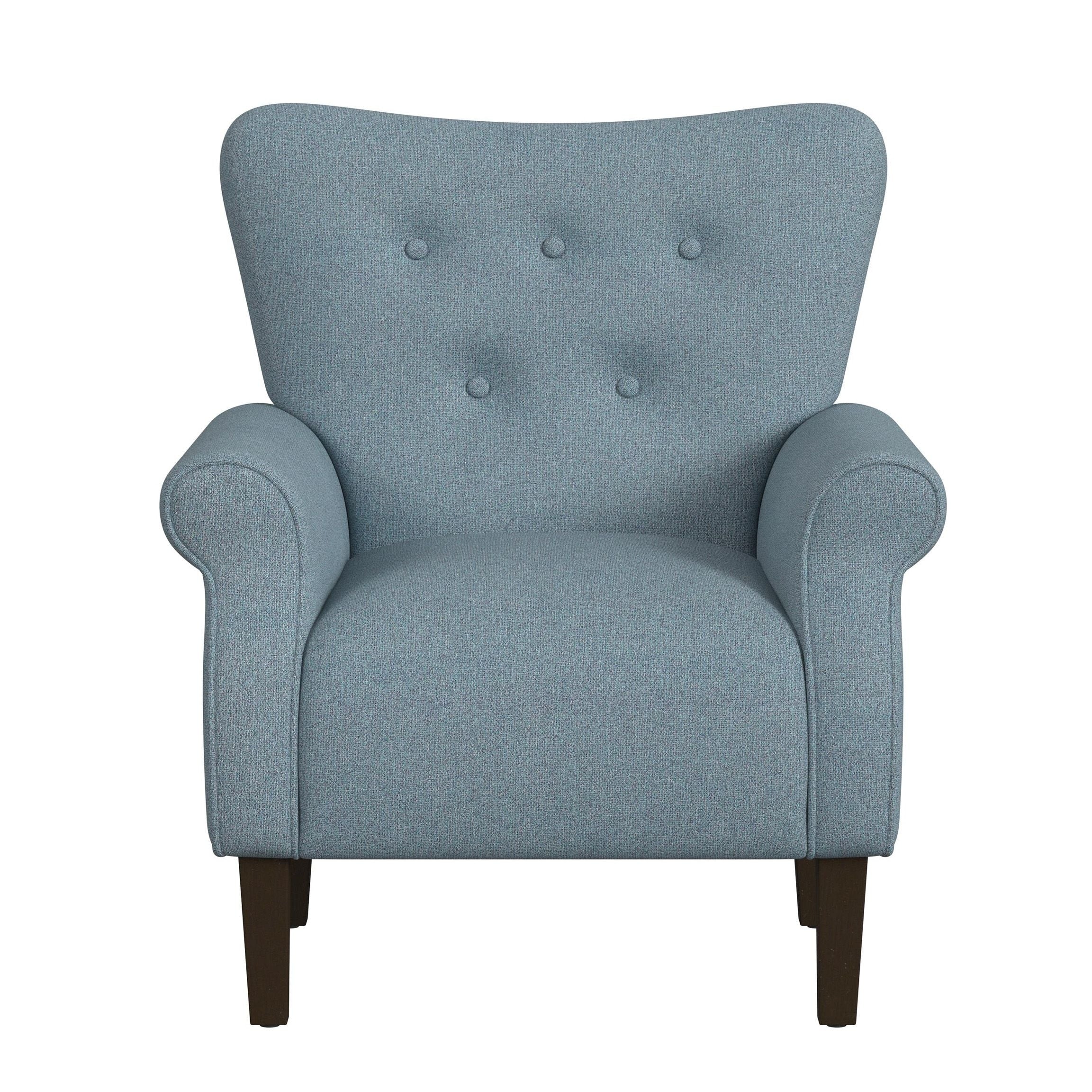 HomePop Rolled Arm Accent Chair