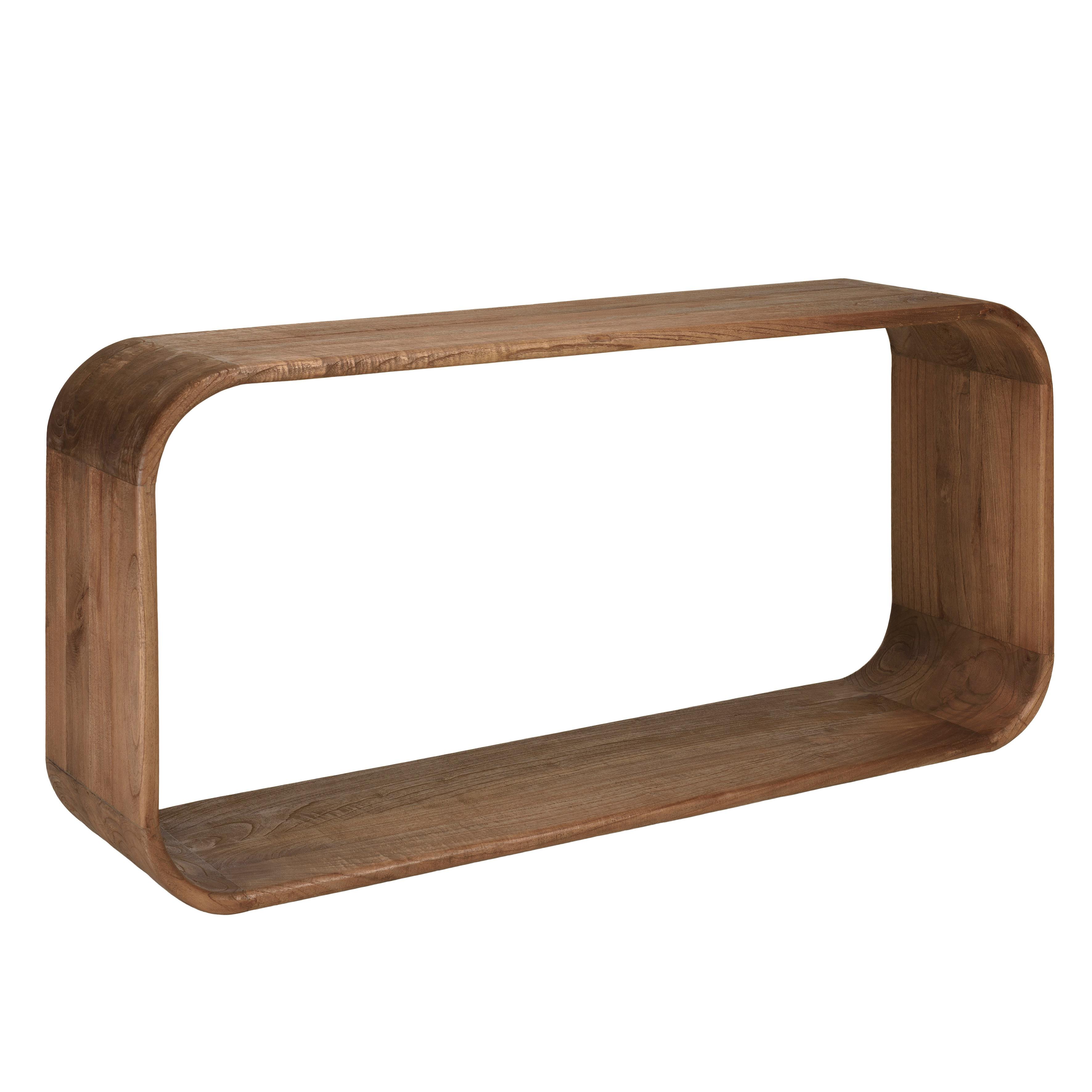 Console design arrondi en bois de mindi ARCUS