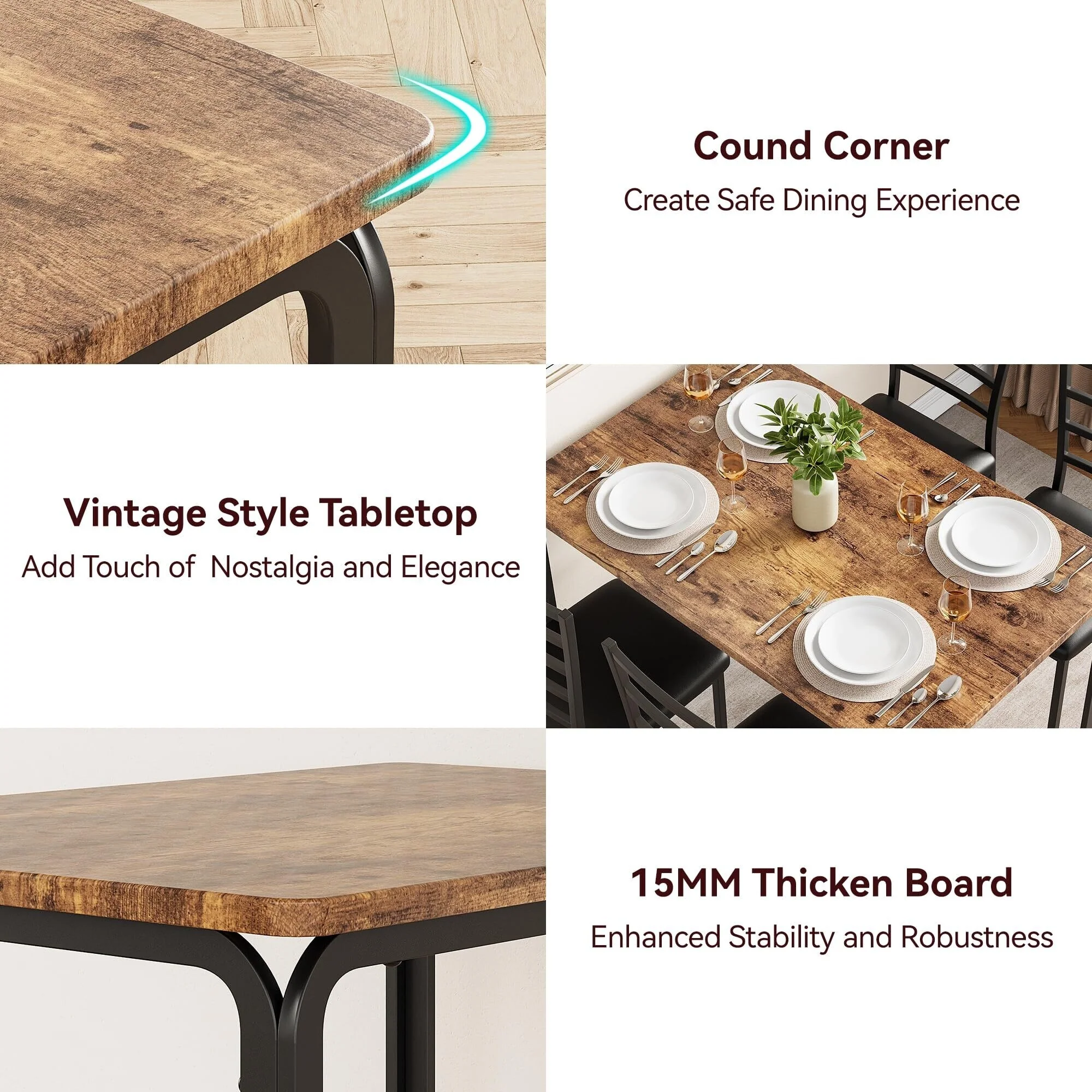 Dining Table Set for 4