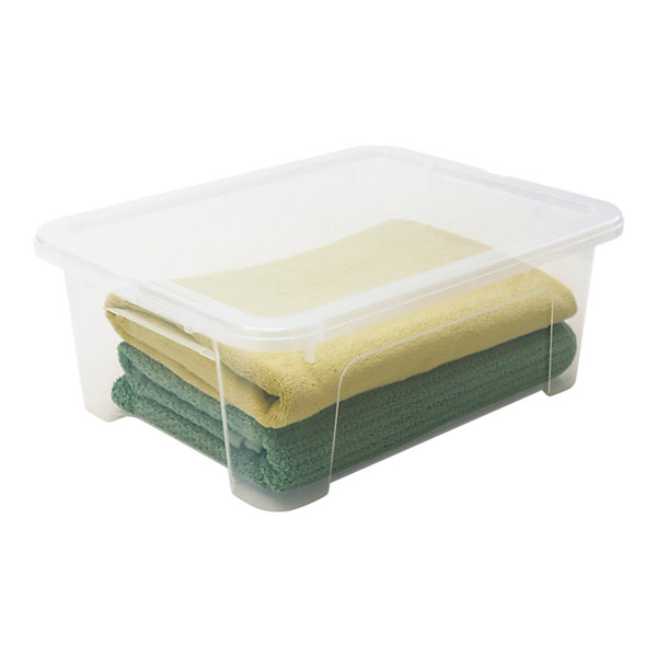 Boîte en plastique transparent 3 L, l.18,7 L.25,3 x H.9,1 cm Kaze