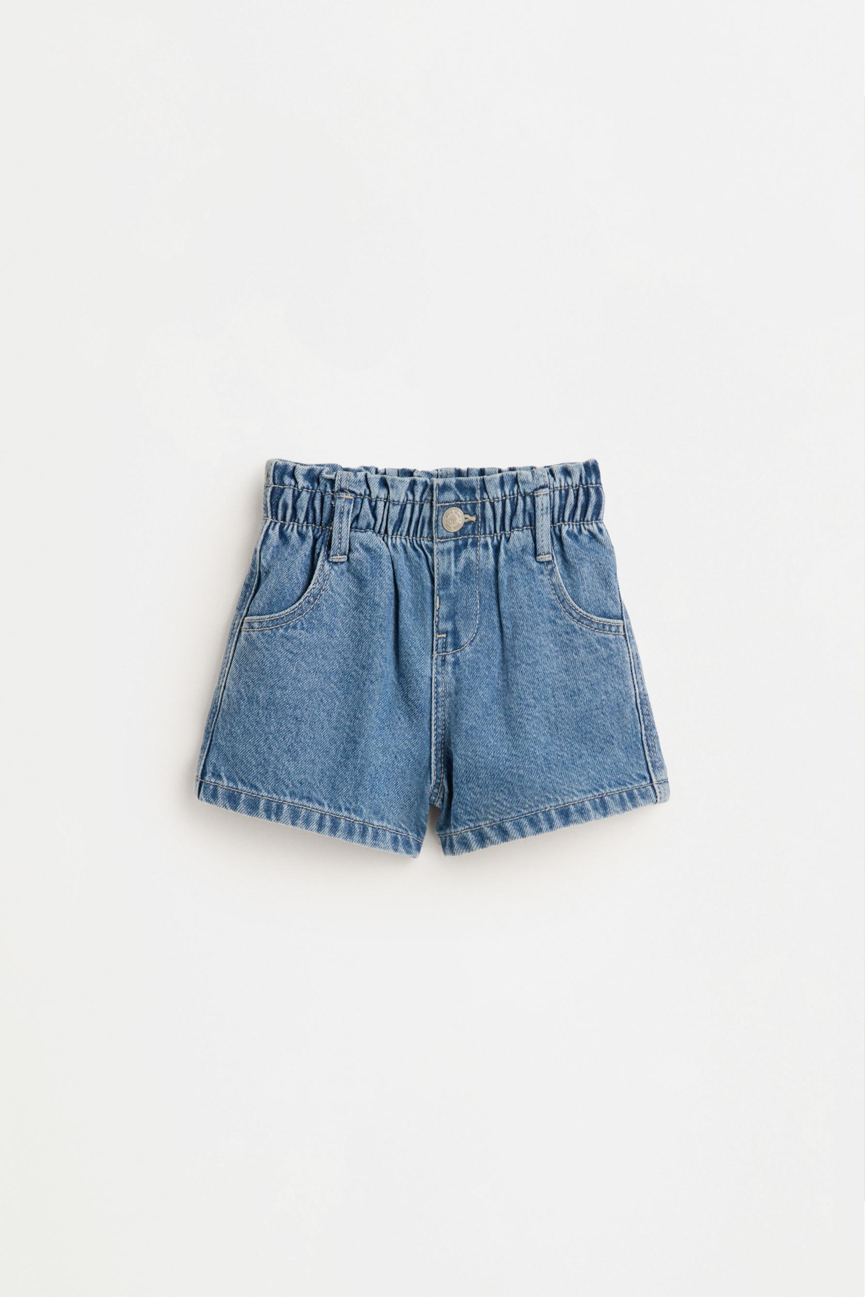 Short denim paperbag