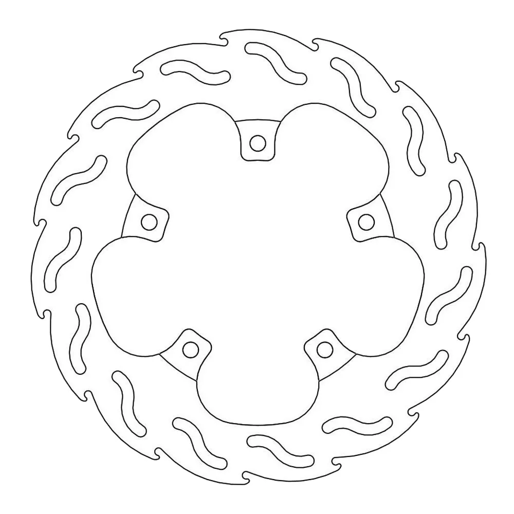 Moto-master Flame Aprilia Caponord 1200 Abs 13-16/Rs 660 Abs 20-24/Sl 750 10-16 Rear Brake Disc