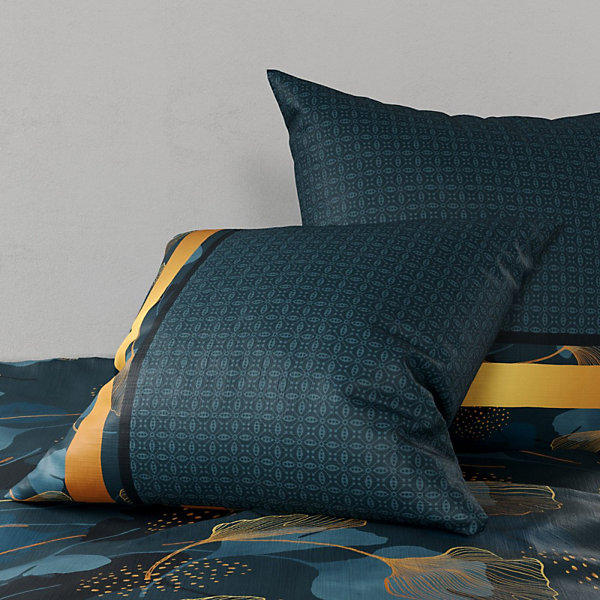 Housse de couette 260x240 GINKO   2 taies coton 57 fils