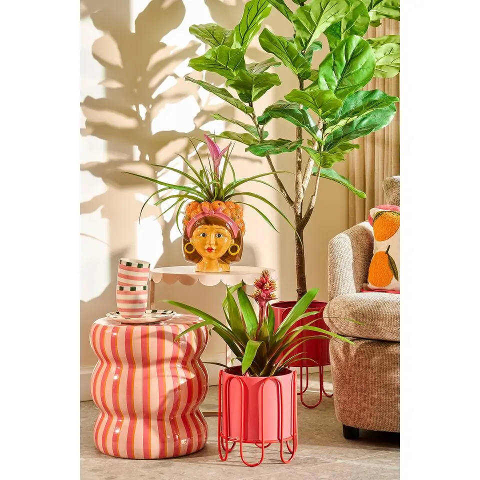 Mica Decorations Funny pot oranje - l20xb20xh22cm