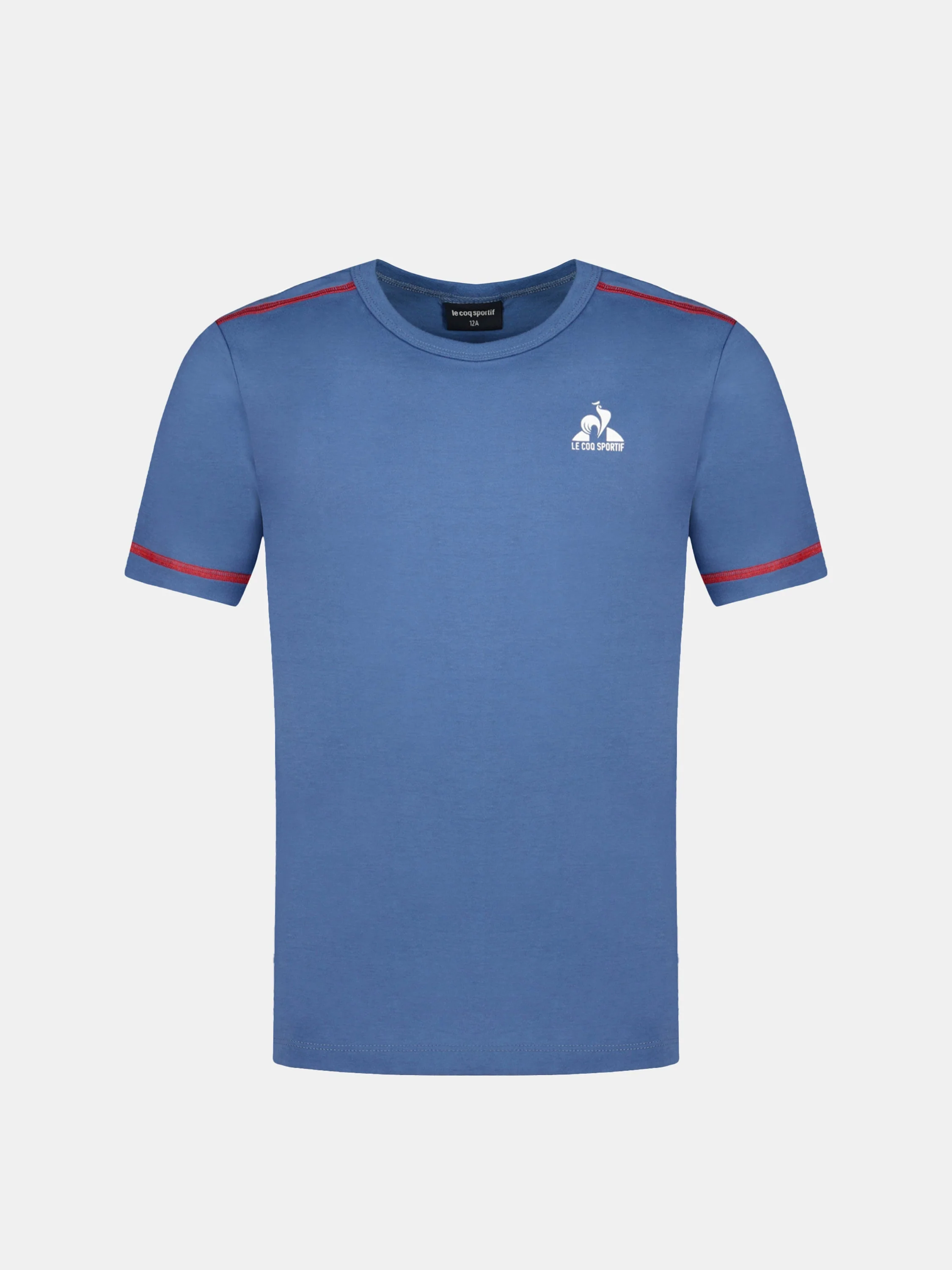 T-shirt en jersey de coton et bandes contrastées