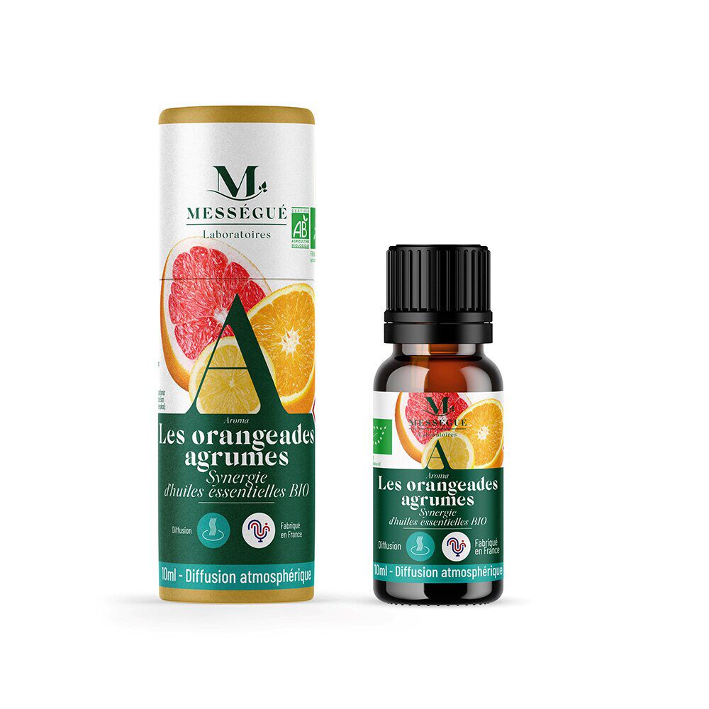 Synergie d'huiles essentielles bio les orangeades agrumes Mességué 10ml