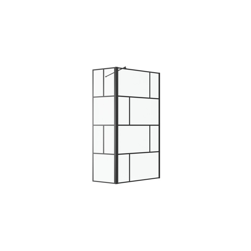 Paroi de douche fixe avec pivot Bricks 90/40 x 195 cm AURLANE