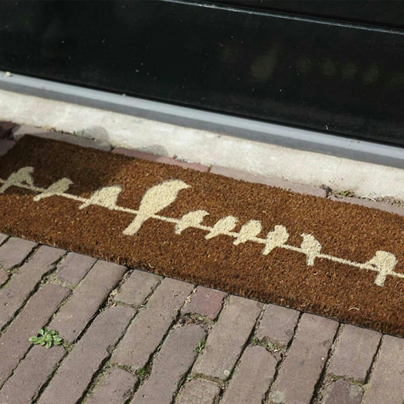 - Tapis Oiseaux fibres/coco 75 x 25 cm
