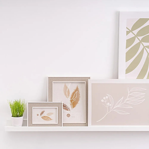 Etagère mural. étagère décorative à fixer au mur coloris Blanc pour cuisine sdb couloir-Longueur 60 x Largeur 6.5 x Hauteur 5 cm