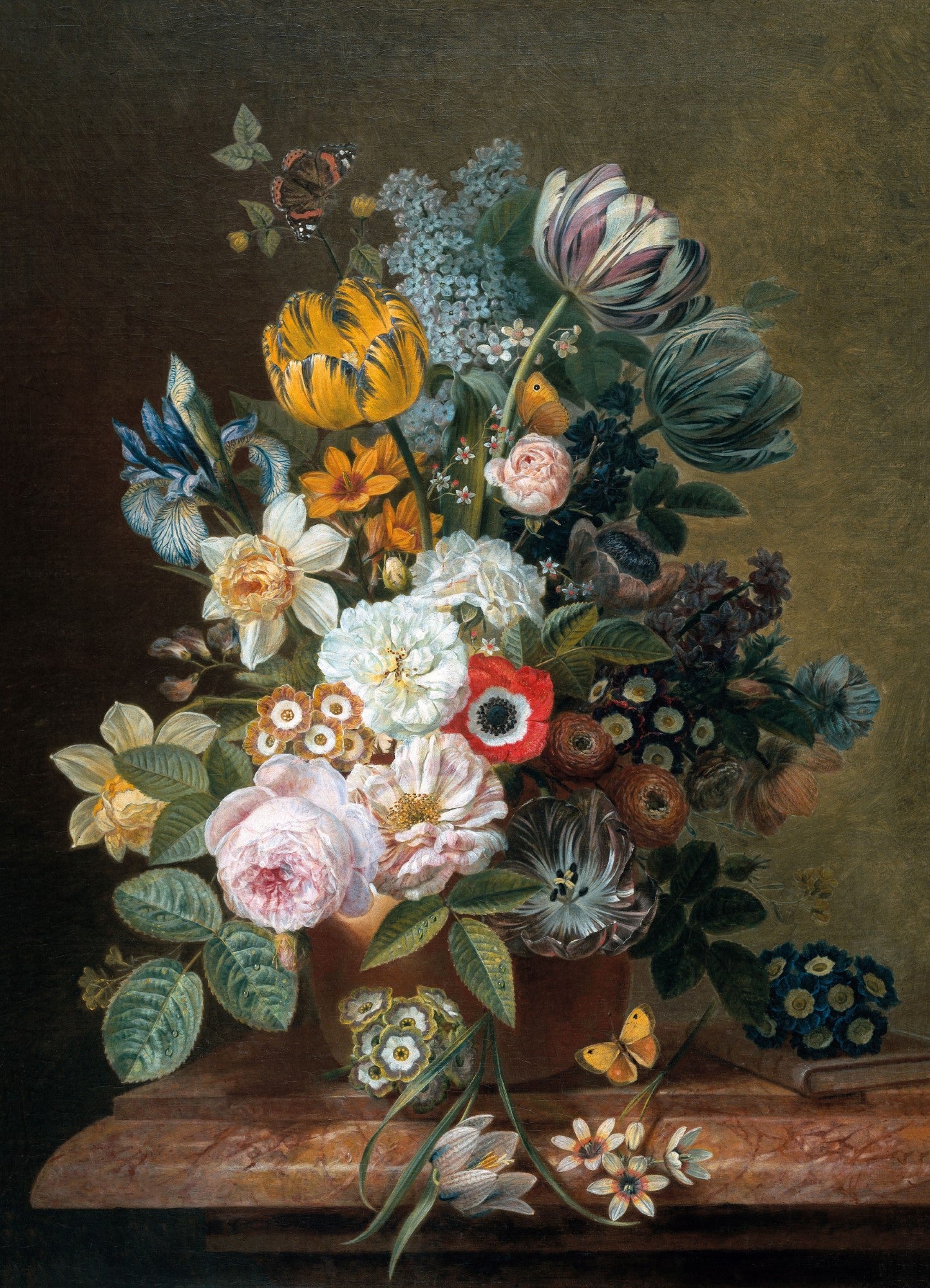 Art for the Home Canvas - Stilleven met Bloemen - 100x70cm