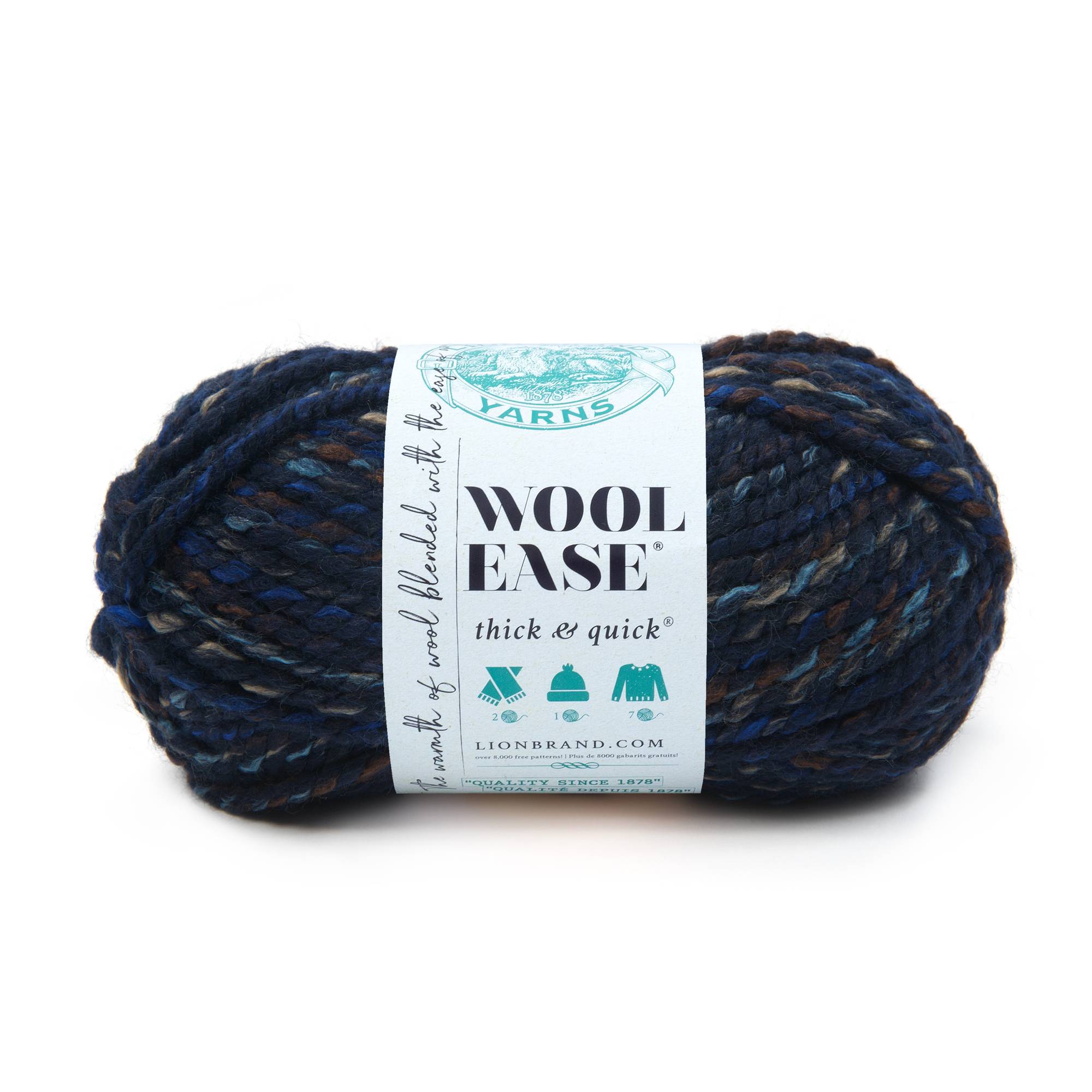 Lion Brand Night Shadow Wool-Ease Thick & Quick 170g