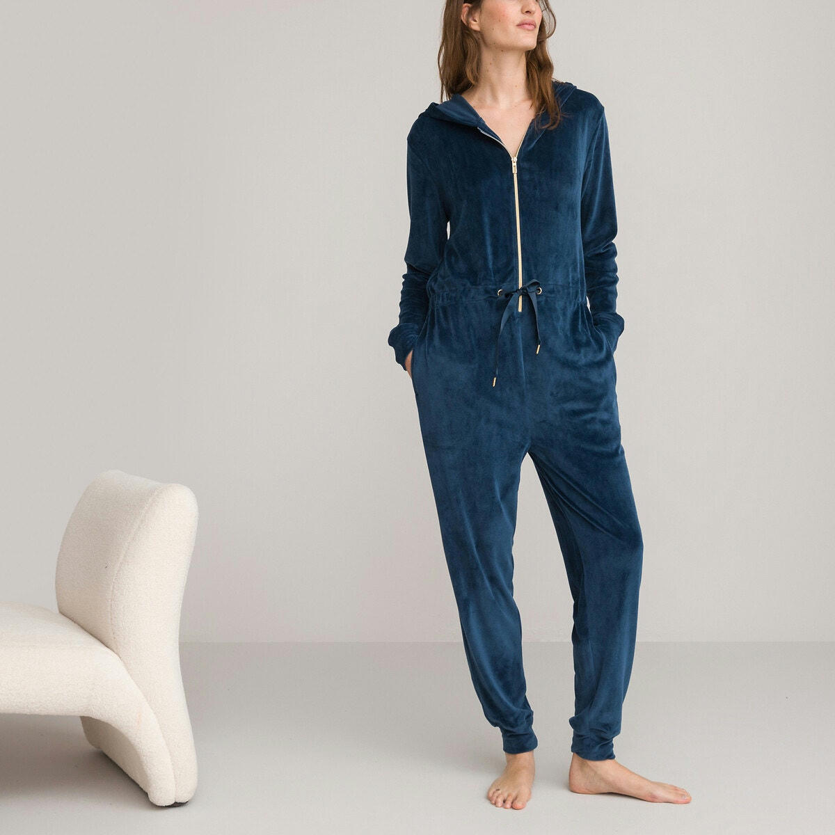 Combinaison pyjama en velours
