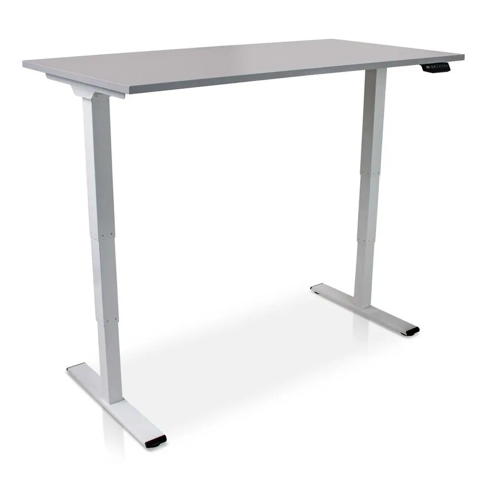 MRC COMFORT elektrisch ARBO zit-sta bureau - 180x80cm - wit - grijs