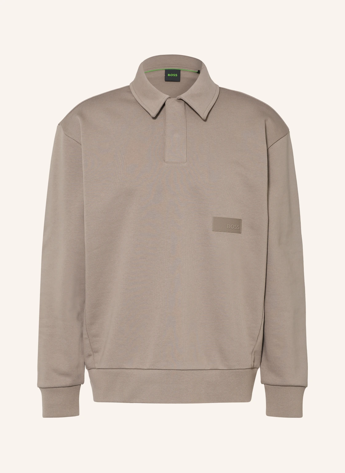 BOSS Sweat-Poloshirt PLACKET