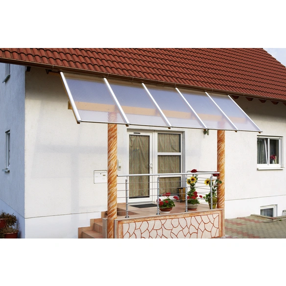 Dachplatte, Breite: 980 mm, transparent, Polycarbonat (PC)