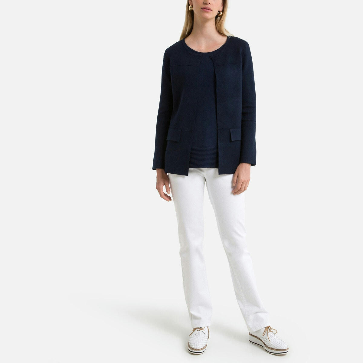 Cardigan long en maille milano