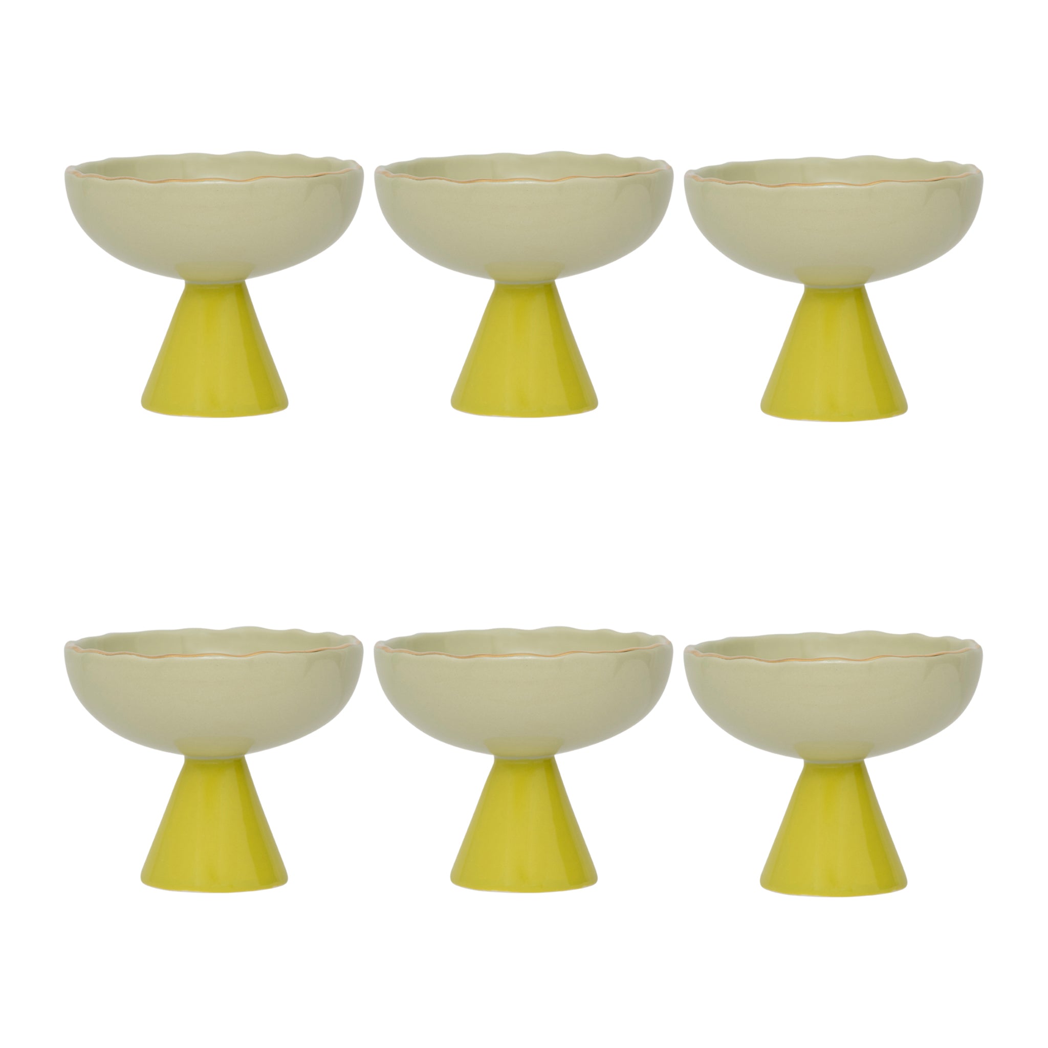 Urban Nature Culture Good Morning Dessert Coupe - Pale Green - 6 st.