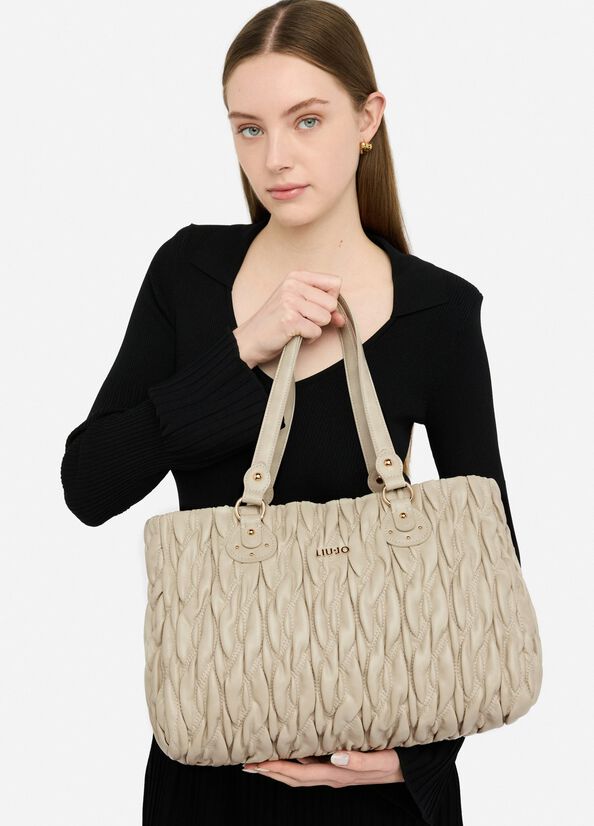 Shopping bag media matelass&eacute;