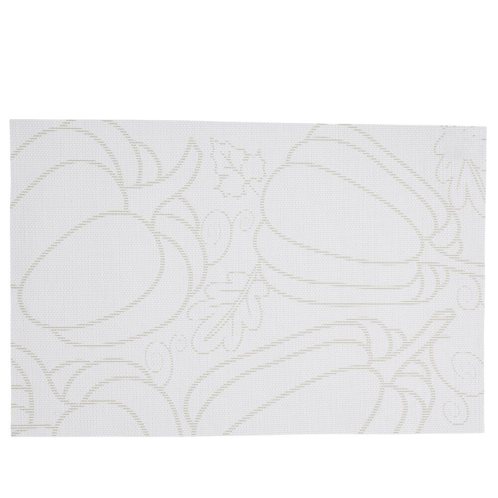 Set de table rectangulaire plastique motif citrouille vert 30x45cm