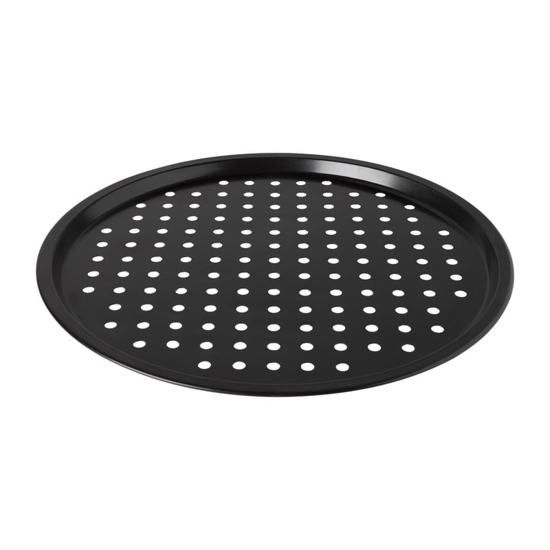 Pizzavorm geperforeerd - zwart - &Oslash;31 cm
