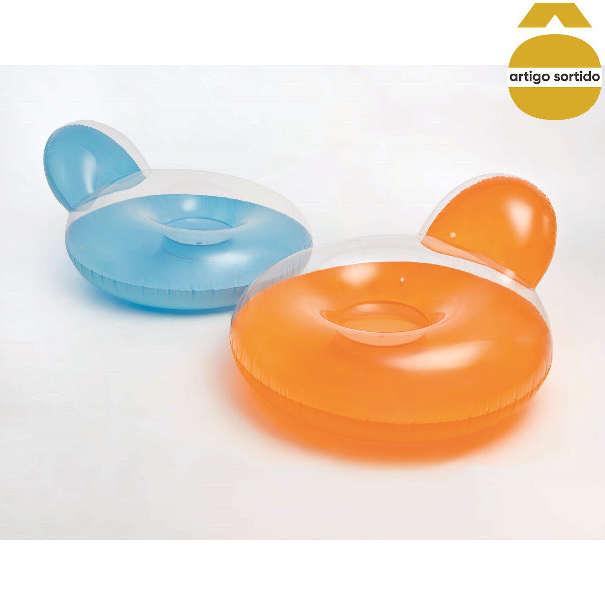 Bóia insuflável com encosto