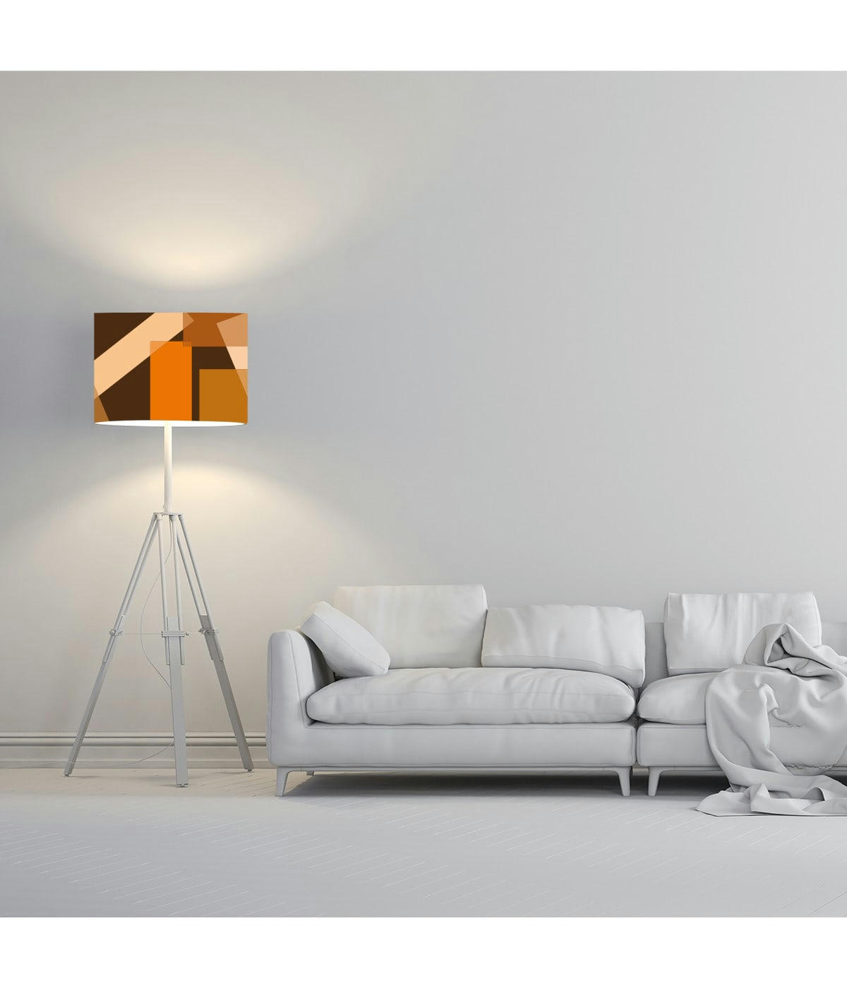 ART DECO - Abat-jour Art Deco Doréange D: 40 x H: 27