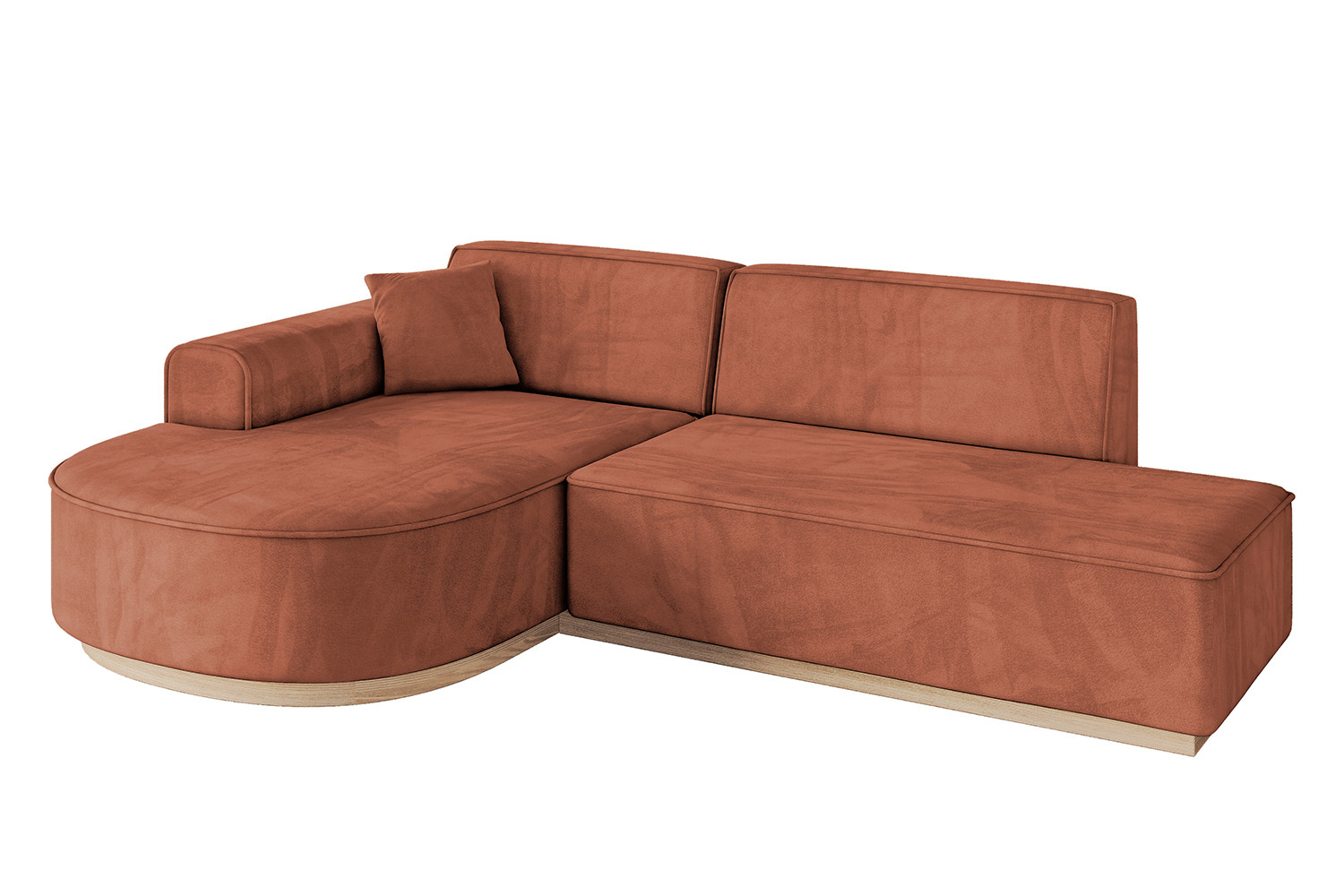 Narożnik lewostronny bez funkcji spania ARRIO-L1 - 243x171x83 Morelowy
