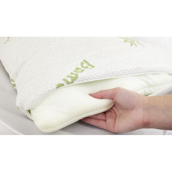 Housse d'oreiller en bambou 50x76cm HerzbergHG5076BMC-H