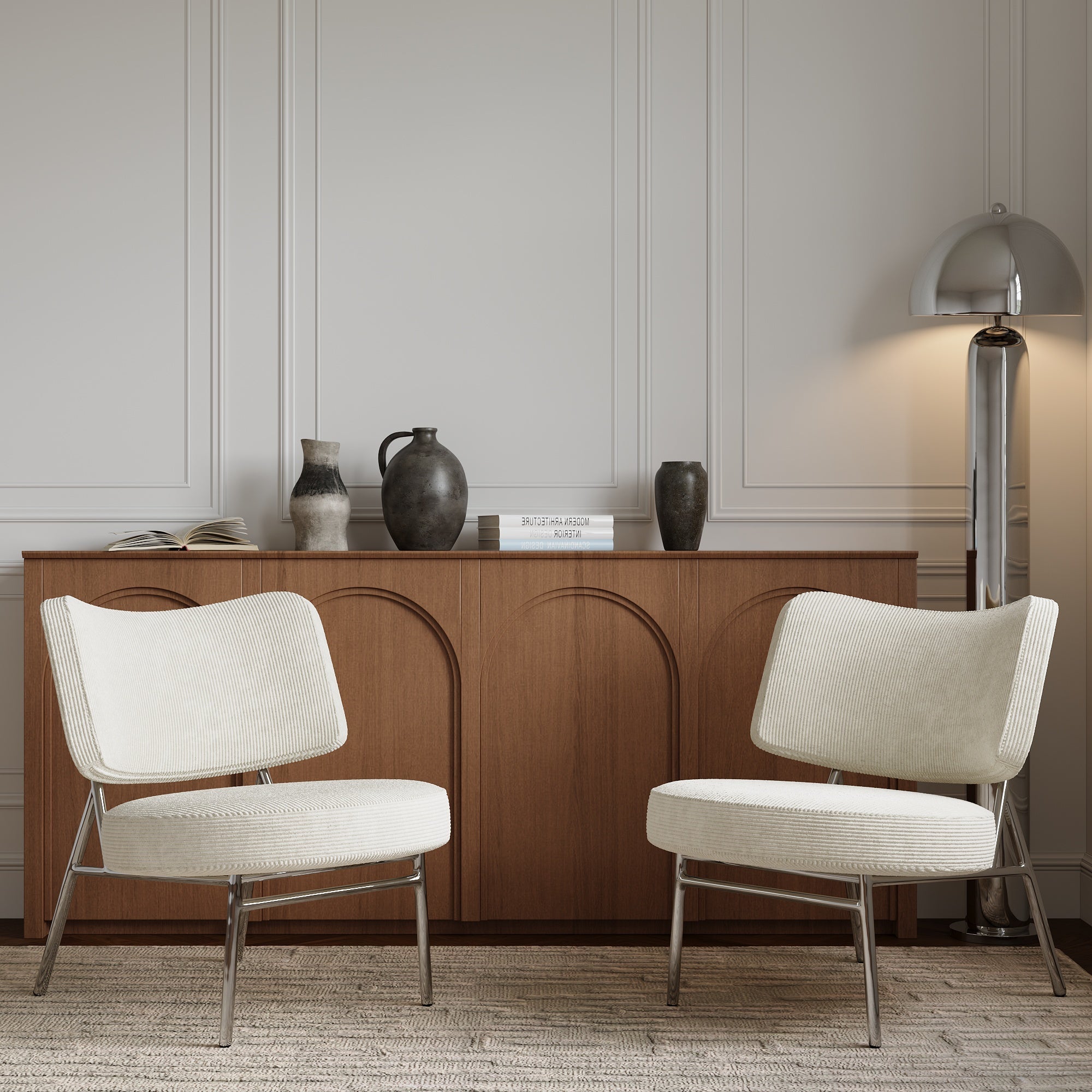 Fauteuil IGGY Corduroy Ecru