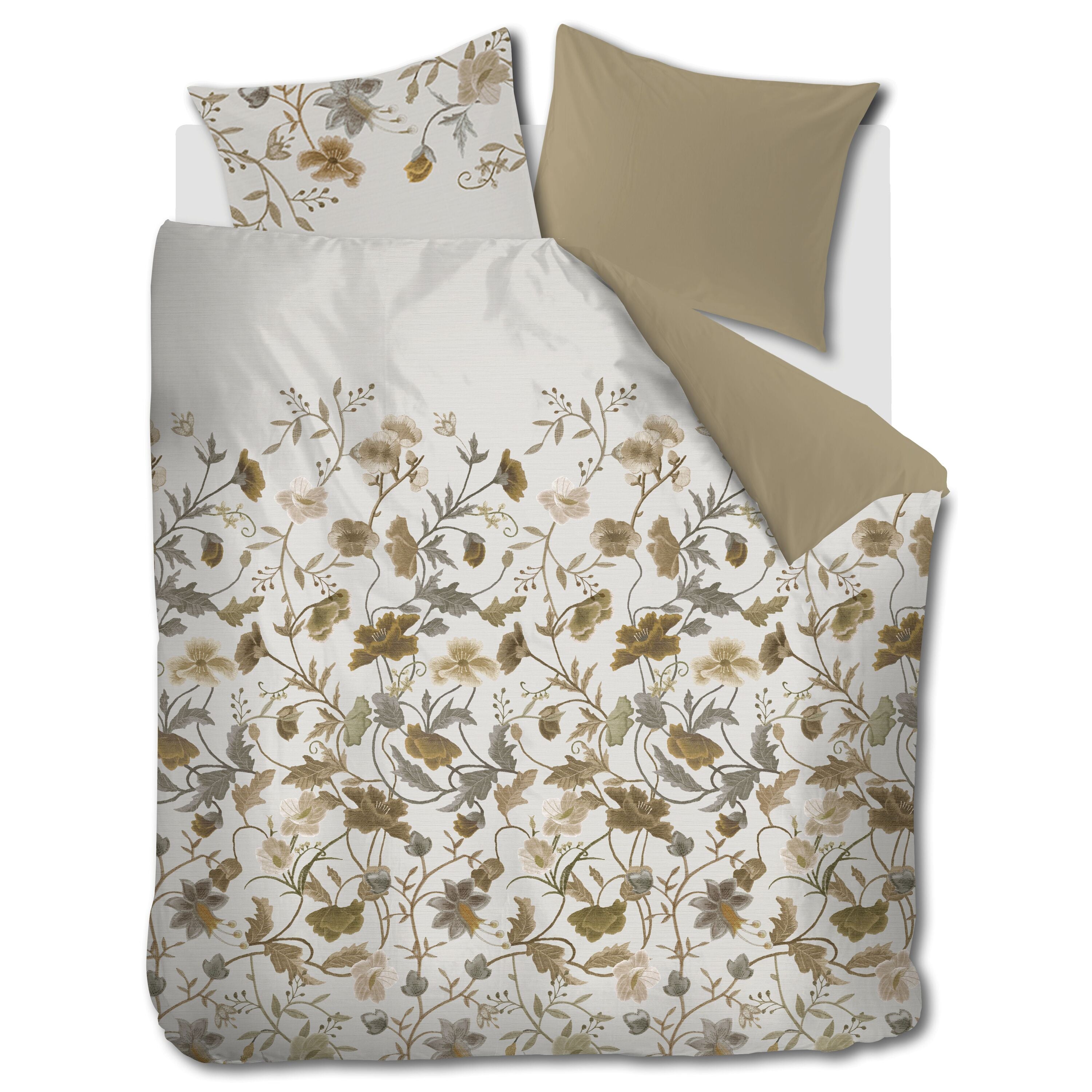 Beddinghouse Elizabeth Naturel Dekbedovertrek 240 x 200/220 cm