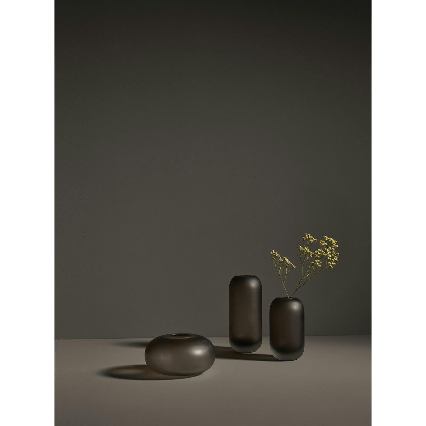 HYDRIA WALNUT - Vase large verre dépoli