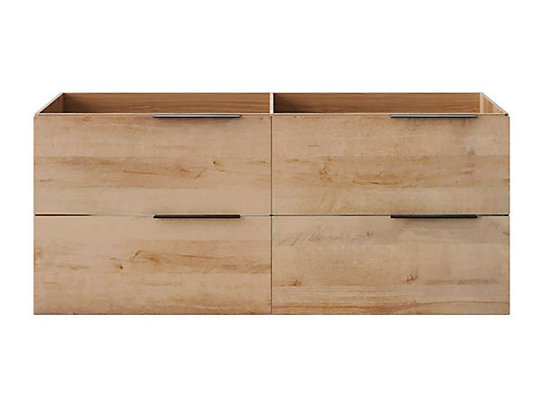 Meuble sous vasque suspendu - Naturel clair - 120 cm - NISAYA
