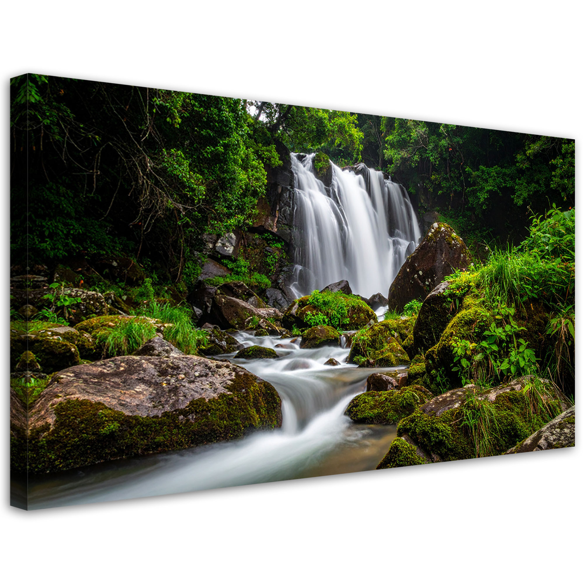Obraz do salonu sypialni kuchni, Pejzaż wodospad góry natura 80x40