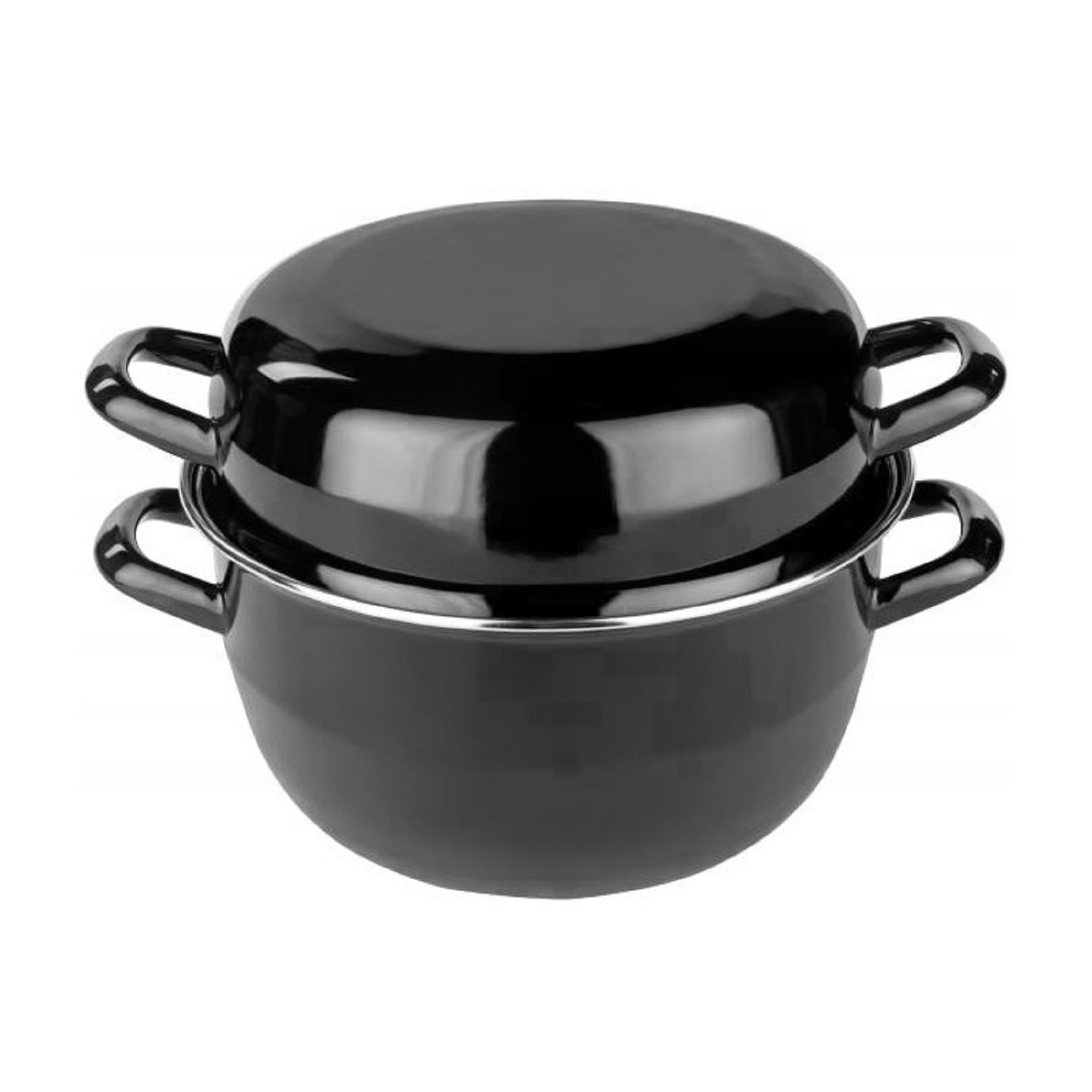 - Marmite à moules noire Ø18cm