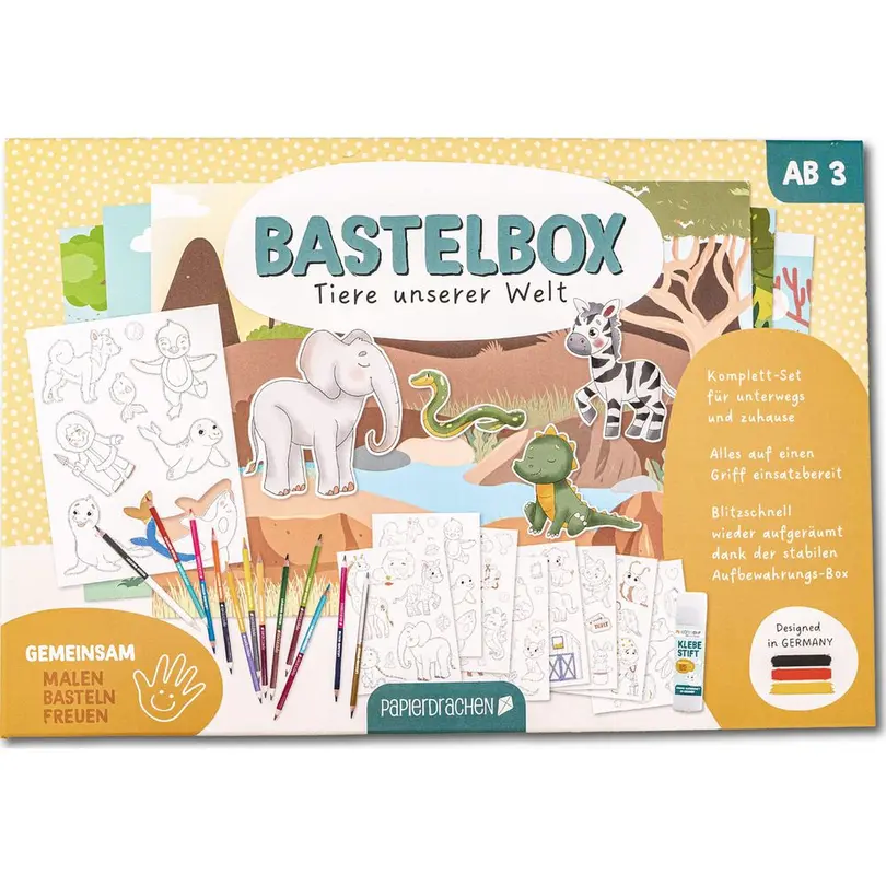 Bastelset 30-teilig Tiere unserer Welt