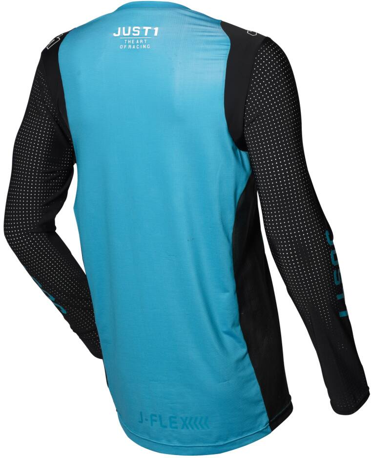 Just1 Youth Flex Motocross Jersey, Blue/Black/White