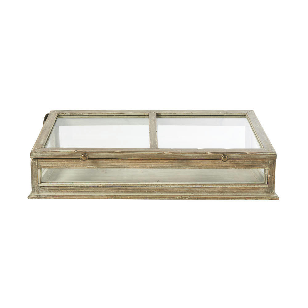ISABELLA - Vitrine en sapin et verre