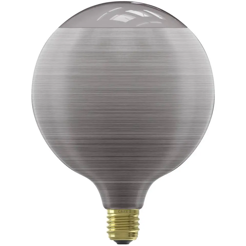 Calex LED Silk - G125 - grijs - E27 - 4W - 80LM - dimbaar
