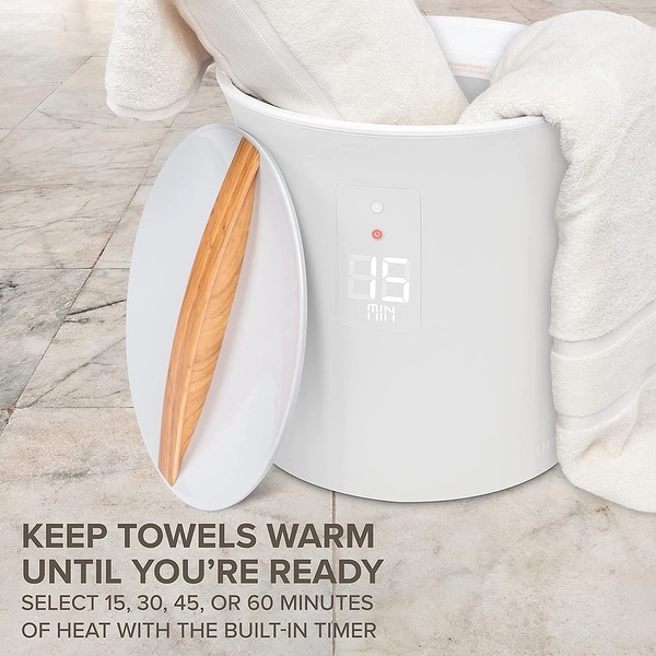 Live Fine Bucket Style Towel Warmer - White